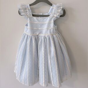 PASTOURELLE 12-18M Light Blue Special Occasion Dress for Baby Girl